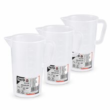 3 x Messbecher 0,5 Liter YG-07282 | Kunststoff Messkrug...