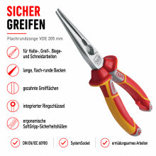 NWS VDE Zangen-Set 3 tlg. | Seiten-Flachrund-Abiso | Typ 776