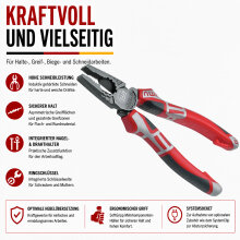 NWS Kraft Zangen-Set 3 tlg. Kombi-Seiten-Wapu Typ 777 Profi Werkzeug