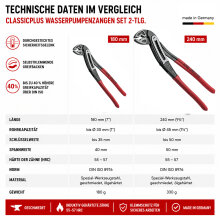 NWS Wasserpumpen ClassisPlus Zangen Set 2tlg. 180 + 240 mm Typ 778