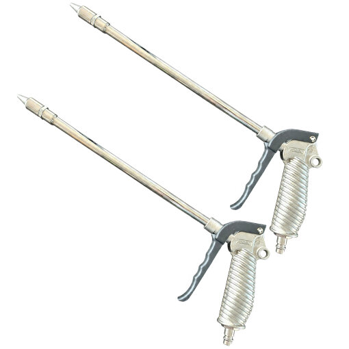 2 x  Aerotec Ausblaspistole HF PRO lang mit Turbodüse Druckluftpistole