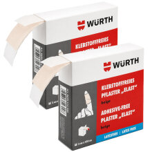 2 x Würth Klebefreies Profi-Pflaster "Elast" 3 cm x 450 cm 0899512240 latexfrei