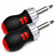 2 x Würth Ratschenschraubendreher Mini 1/4 Zoll  12-teilig 061363050