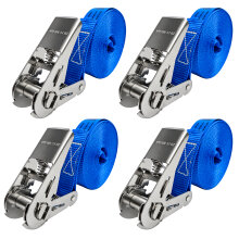 4 x Stück Zurrgurt Ratsche Edelstahl 2,5 cm ZH104...