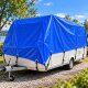 PVC Abdeckplane Blau 650 g|m² dicke LKW Plane wasserdicht mit Ösen