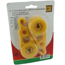 4 x Haken Set in gelb Typ 1130