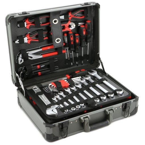 Aluminium- Werkzeugkoffer 127-teilig Typ 75255