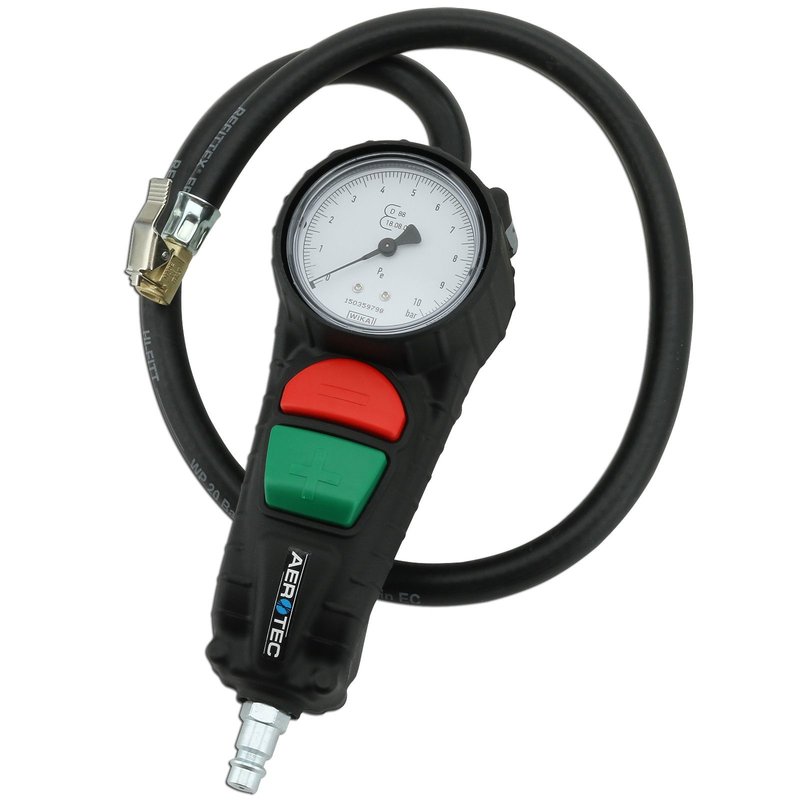 Reifendruckpistole mit Manometer max. 10 bar TECH 63