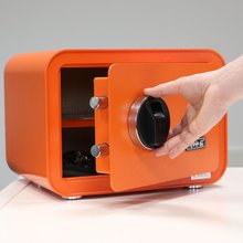 mySafe 350 Tresor Orange mit Fingerprint B350 x H250 x T280 mm 2018-0002-O
