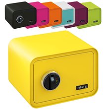 mySafe 350 Tresor Gelb mit Fingerprint B350 x H250 x T280 mm 2018-0002-ZG