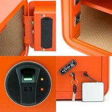 mySafe 350 Tresor Gelb mit Fingerprint B350 x H250 x T280 mm 2018-0002-ZG