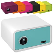 mySafe 430 Tresor Blau | Wei mit Fingerprint B430 x H230 x T350 mm 2018-0003-BLW