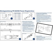 BASI Panzer-Riegelschloss PR 900 Wei Typ 1200-0201
