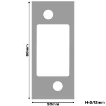 BASI® Distanzplatte silber 2 mm für Panzer Riegelschloss PR 800 + PR 900