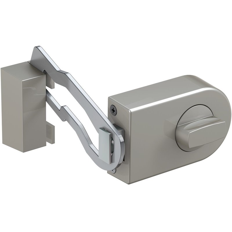 BASI Kastenzusatzschloss mit Sperrbgel Silber KS 500R-60 Typ R1302-0205