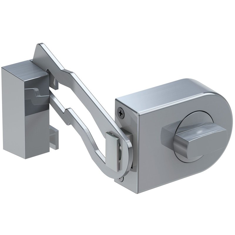 BASI Kastenzusatzschloss mit Sperrbgel Silber KS 500R-45 Typ R1304-0205