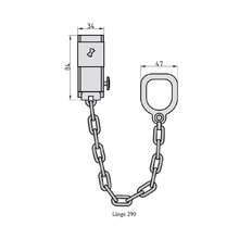 BASI Trkette abschliebar Silber TK50 Typ 6500-0011
