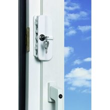 BASI® Fenstersicherung Weiß | Braun mit zwei Schlüsseln FS200 Typ 1100-00