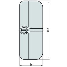 BASI® Fenstersicherung Weiß | Braun mit zwei Schlüsseln FS200 Typ 1100-00