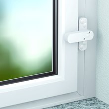 BASI Fenster- und Fenstertrensicherung fr einflgelige Fenster Wei FS10 Typ 1100-0010