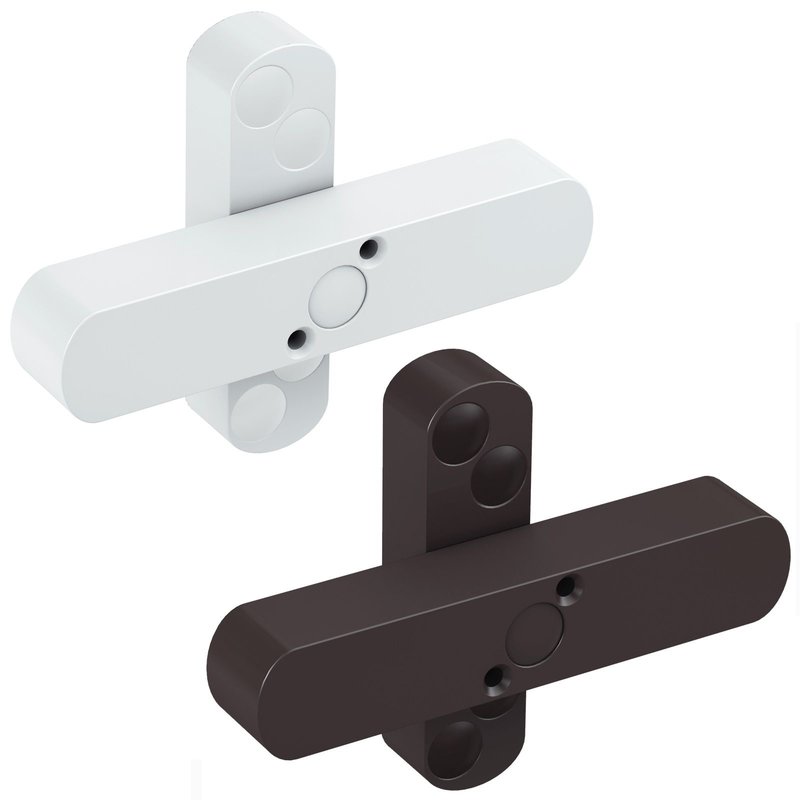 BASI Fenster- und Fenstertrensicherung fr zweiflgelige Fenster Wei | Braun FS10-D Typ 1100-00