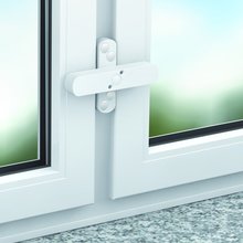 BASI Fenster- und Fenstertrensicherung fr zweiflgelige Fenster Wei | Braun FS10-D Typ 1100-00