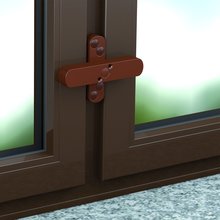 BASI Fenster- und Fenstertrensicherung fr zweiflgelige Fenster Wei | Braun FS10-D Typ 1100-00